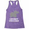 chubby unicorn rhino Racerback Tank