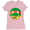 pizza turtle Ladies Fitted T-Shirt