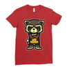 angry raccoon Ladies Fitted T-Shirt