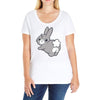 soft ass Ladies Curvy T-Shirt