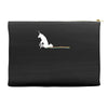 unicorn scooting on the floor Accessory Pouches