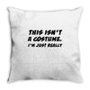 tee top joke costume rude slogan Throw Pillow