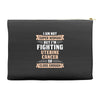 I am Not Super Woman But I'm Fighting Uterine Cancer So Close Enough Accessory Pouches