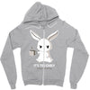 too early (black) Zipper Hoodie
