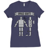 onward robots! &ndash; by chris ware Ladies Fitted T-Shirt
