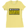at your own risk Ladies Fitted T-Shirt