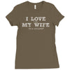 i love it when my wife lets me watch football Ladies Fitted T-Shirt