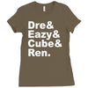 dre eazy cube rendre eazy cube ren Ladies Fitted T-Shirt