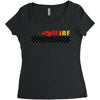 Fire Black Women's Triblend Scoop T-shirt