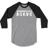 schrodinger's cat is deadalive 3/4 Sleeve Shirt