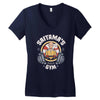 saitama's gym Women's V-Neck T-Shirt
