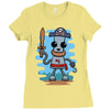 pirate ned Ladies Fitted T-Shirt