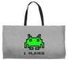arcade player one Weekender Totes
