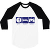 eat,sleep,game 3/4 Sleeve Shirt