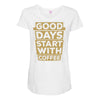coffee addict Maternity Scoop Neck T-shirt