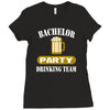 bachelor party drinking team wedding groomsmen bridal funny Ladies Fitted T-Shirt