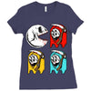 pac skull copy Ladies Fitted T-Shirt