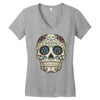 men's pura vida sugar skull Women's V-Neck T-Shirt