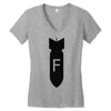 dropping f bomb Women's V-Neck T-Shirt