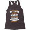 Super Cool Grandson Of A Freaking Awesome Grandma Racerback Tank