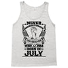 Never Underestimate Dog Rescuer Who Was Born July Tank Top