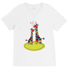 Giraffe Couple T shirts V-Neck Tee