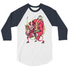krampus (blood red) 3/4 Sleeve Shirt