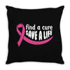 Find A Cure Save A Life Throw Pillow