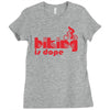 biking is dope Ladies Fitted T-Shirt