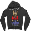 the snuggle is real Zipper Hoodie
