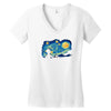 super starry night Women's V-Neck T-Shirt