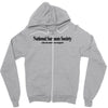 national sarcasm society funny t shirt college s 3xl Zipper Hoodie