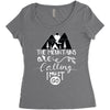 The Mountains Are Calling, I Must Go Women's Triblend Scoop T-shirt