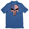 skull u.s.a. back Polo Shirt