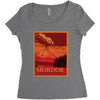visit mordor Women's Triblend Scoop T-shirt