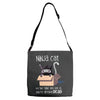 ninja cat Adjustable Strap Totes