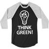 think green 3/4 Sleeve Shirt