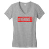 meninist hashtag Women's V-Neck T-Shirt