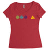 dungeons and dragons die hit Women's Triblend Scoop T-shirt