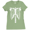 halloween skeleton Ladies Fitted T-Shirt