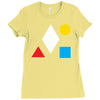 clean bandit shapes geometric Ladies Fitted T-Shirt