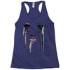 watercolor eyes Racerback Tank