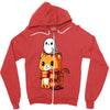 brave kitty Zipper Hoodie