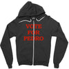 vote for pedro ringer t shirt napoleon dynamite ninja skills Zipper Hoodie