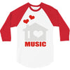 new i love house 3/4 Sleeve Shirt