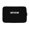 i want to cry now Laptop sleeve
