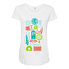 time machines Maternity Scoop Neck T-shirt