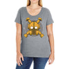 deco gasmask Ladies Curvy T-Shirt