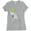 tribal parrot Ladies Fitted T-Shirt