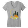 Total Solar Eclipse Camp Women's V-Neck T-Shirt